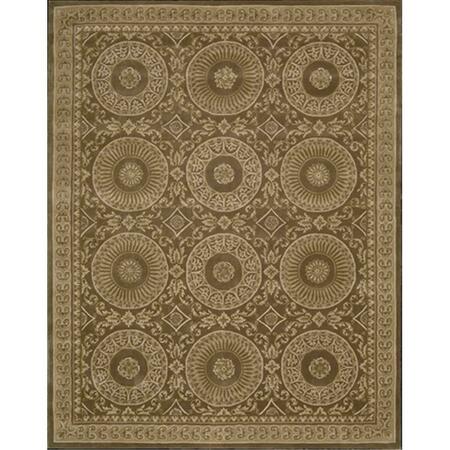 NOURISON Versailles Palace Area Rug Collection Mocha 8 Ft X 8 Ft Square 99446068149